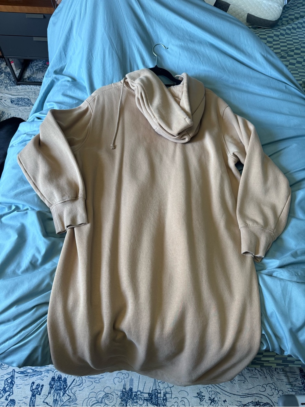 Nike Zip-Up Hooded Sweatshirt Jacket - Tan - Picture 4 of 4